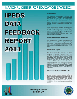 2011 Data Feedback Report (PDF)