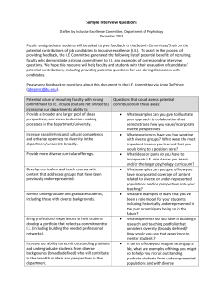 Sample Interview Questions 1