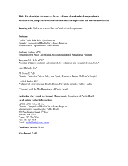Use of multiple data sources for surveillance of work-related amputations in Massachusetts, comparison with official estimates and implications for national surveillance