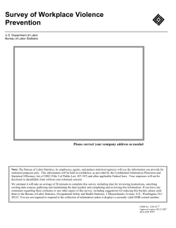 Survey Form used for the Survey of Workplace Violence Prevention, 2005 (PDF 187K)