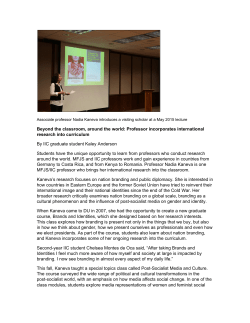 Beyond the classroom, around the world: Professor incorporates international