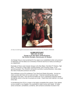 Q A with Orange is the New Black Writer/Producer, Jim Danger Gray