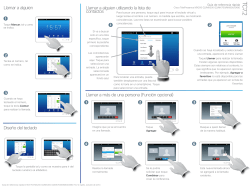 Cisco TelePresence Touch 10 Quick Reference Guide (TC7.2) Spanish