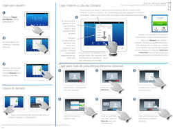 Cisco TelePresence Touch 10 Quick Reference Guide (TC7.2) Portuguese
