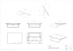 Cisco TelePresence Touch 10 CAD Drawings
