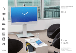 Cisco TelePresence Touch 10 User Guide (TC7.0)