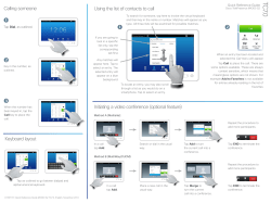 Cisco TelePresence Touch 10 Quick Reference Guide (TC7.0)