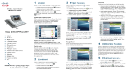 Stru&Auml;�n&Atilde;&iexcl; &Atilde;&ordm;vodn&Atilde;&shy; p&Aring;&trade;&Atilde;&shy;ru&Auml;�ka pro asistenty spr&Atilde;&iexcl;vy telefonu Cisco Unified IP Phone 9971 se syst&Atilde;&copy;mem Cisco Unified Communications Manager 7.1(3)(SIP)