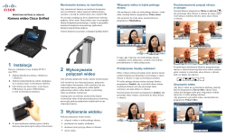 Skr&Atilde;&sup3;cona instrukcja obs&Aring;&sbquo;ugi kamery wideo Cisco Unified dla systemu Cisco Unified Communications Manager 8.0 (SIP)