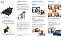 Riferimento rapido Videocamera di Cisco Unified per Cisco Unified Communications Manager 8.0 (SIP)