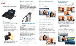 Pornire rapid&Auml;&fnof; pentru camera video Cisco Unified pentru Cisco Unified Communications Manager 8.0 (SIP)