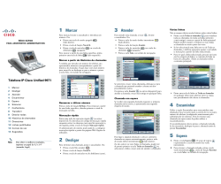 Manual de inicia&Atilde;&sect;&Atilde;&pound;o r&Atilde;&iexcl;pida do Telefone IP Cisco Unified 9971 para assistentes administrativos para o Cisco Unified Communications Manager 7.1 (SIP)