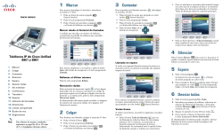 Gu&Atilde;&shy;a de inicio r&Atilde;&iexcl;pido de los tel&Atilde;&copy;fonos IP 9951 y 8961 de Cisco Unified para Cisco Unified Communications Manager 7.1(3) (SIP)