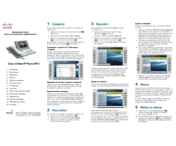 Guide de d&Atilde;&copy;marrage rapide du t&Atilde;&copy;l&Atilde;&copy;phone Cisco Unified IP&acirc;&euro;&permil;Phone 9971 pour les assistants administratifs pour Cisco Unified Communications Manager 7.1 (SIP)