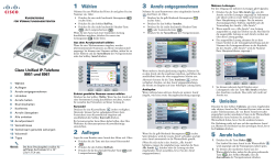 Cisco Unified IP-Telefone 9951 und 8961 f&Atilde;&frac14;r Cisco Unified Communications Manager 7.1(3) (SIP) &acirc;&euro;&ldquo; Kurzreferenz f&Atilde;&frac14;r Verwaltungsassistenten