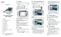 Cisco Unified IP-Telefone 9951 und 8961 f&Atilde;&frac14;r Cisco Unified Communications Manager 7.1(3) (SIP) &acirc;&euro;&ldquo; Kurzreferenz