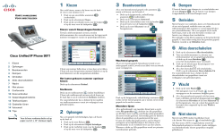 Cisco Unified IP Phone 9971 Korte handleiding voor directieleden voor Cisco Unified Communications Manager 7.1(3) (SIP)
