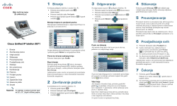 Cisco Unified IP Phone 9971 Brzi vodi&Auml;� za upravitelje za Cisco Unified Communications Manager 7.1(3) (SIP)