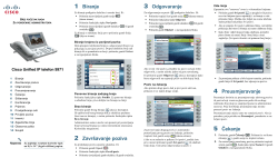 Cisco Unified IP Phone 9971 Brzi vodi&Auml;� za administrativne pomo&Auml;&Dagger;nike za Cisco Unified Communications Manager 7.1 (SIP)