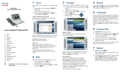 Cisco Unified Communications Manager 7.1 (3) (SIP) i&Atilde;&sect;in Cisco Unified IP Phone 9971 Y&Atilde;&para;netici Asistanlar&Auml;&plusmn; i&Atilde;&sect;in H&Auml;&plusmn;zl&Auml;&plusmn; Ba&Aring;&Yuml;lang&Auml;&plusmn;&Atilde;&sect;