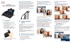 Cisco Unified Communications Manager 8.0 (SIP) i&Atilde;&sect;in Cisco Unified Video Kamera H&Auml;&plusmn;zl&Auml;&plusmn; Ba&Aring;&Yuml;lang&Auml;&plusmn;&Atilde;&sect; K&Auml;&plusmn;lavuzu