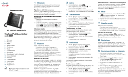 Telefono Cisco Unified IP Phone serie 6961 Guida rapida per assistenti amministrativi per Cisco Unified Communications Manager 8.6 (SCCP e SIP)