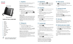 Pornire rapid&Auml;&fnof; pentru secretari, pentru telefonul IP Cisco Unified 6961 pentru Cisco Unified Communications Manager 8.6 (SCCP &Aring;&Yuml;i SIP)