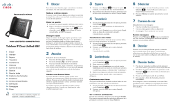 Inicializa&Atilde;&sect;&Atilde;&pound;o r&Atilde;&iexcl;pida para assistentes administrativos do telefone IP Cisco Unified 6961 para Cisco Unified Communications Manager 8.6 (SCCP e SIP)