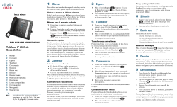 Gu&Atilde;&shy;a r&Atilde;&iexcl;pida para auxiliares administrativos del tel&Atilde;&copy;fono IP 6961 de Cisco Unified para Cisco Unified Communications Manager 8.6 (SCCP y SIP)
