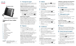 Guide de d&Atilde;&copy;marrage rapide du t&Atilde;&copy;l&Atilde;&copy;phone IP Cisco Unified 6961 pour les assistants administratifs pour Cisco Unified Communications Manager 8.6 (SCCP et SIP)