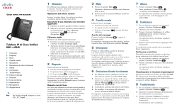 Telefono Cisco Unified IP Phone serie 6941 e 6945 Guida rapida per manager per Cisco Unified Communications Manager 8.6 (SCCP e SIP)