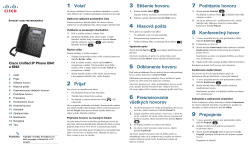 Stru&Auml;�n&Atilde;&frac12; &Atilde;&ordm;vod pre mana&Aring;&frac34;&Atilde;&copy;rov Cisco Unified IP Phone 6941 a 6945 pre syst&Atilde;&copy;m Cisco Unified Communications Manager 8.6 (SCCP a SIP)