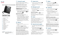 Guide de d&Atilde;&copy;marrage rapide du t&Atilde;&copy;l&Atilde;&copy;phone IP Cisco Unified 6941 et 6945 pour les managers pour Cisco Unified Communications Manager 8.6 (SCCP et SIP)
