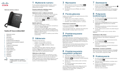 Skr&Atilde;&sup3;cona instrukcja obs&Aring;&sbquo;ugi telefonu Cisco Unified IP 6921 dotycz&Auml;&hellip;ca programu Cisco Unified Communications Manager 8.6 (SCCP i SIP)