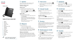 Pornire rapid&Auml;&fnof; pentru telefonul IP Cisco Unified 6921 pentru Cisco Unified Communications Manager 8.6 (SCCP &Aring;&Yuml;i SIP)