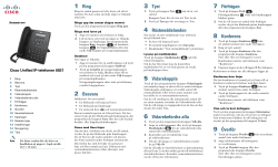 Cisco Unified IP-telefon 6921 Snabbstart f&Atilde;&para;r Cisco Unified Communications Manager 8.6 (SCCP and SIP)