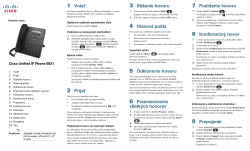 Cisco Unified IP-telefon 6921 Snabbstart f&Atilde;&para;r Cisco Unified Communications Manager 8.6 (SCCP and SIP)