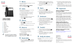 Gu&Atilde;&shy;a r&Atilde;&iexcl;pida del tel&Atilde;&copy;fono IP 6911 de Cisco Unified para Cisco Unified Communications Manager 8.0 (SCCP)