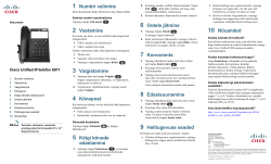Cisco Unified IP-telefoni 6911 kiirjuhend rakendusele Cisco Unified Communications Manager 8.0 (SCCP)