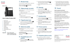 Cisco Unified IP telefon 6911 â€“ brzi po?etak za Cisco Unified Communications Manager 8.0 (SCCP)