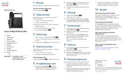 Cisco Unified IP Phone 6911 Brzi vodi? za Cisco Unified Communications Manager 8.0 (SCCP)