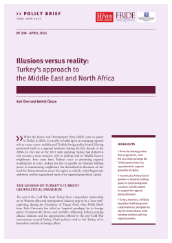 "Illusions Versus Reality: Turkey's Approach to the Middle East and North Africa"