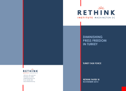 "Diminishing Press Freedom in Turkey"