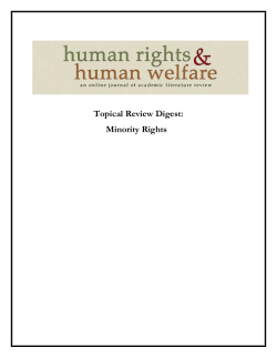 Minority Rights