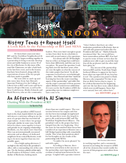 Beyond the Classroom - Summer 2003