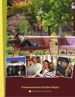 Take a look at our Brochure for additional information about a Communication Studies Major.