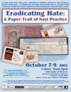 Eradicating Hate: A Paper Trail of Nazi Practice