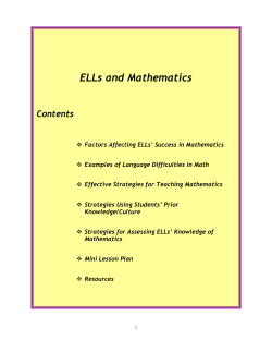 Strategies for math teachers: how to teach math effectively to ELLs