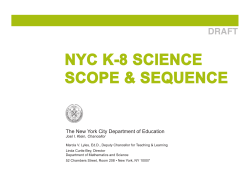 Scope and Sequence