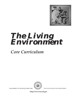 Living Environment Regents Curriculum